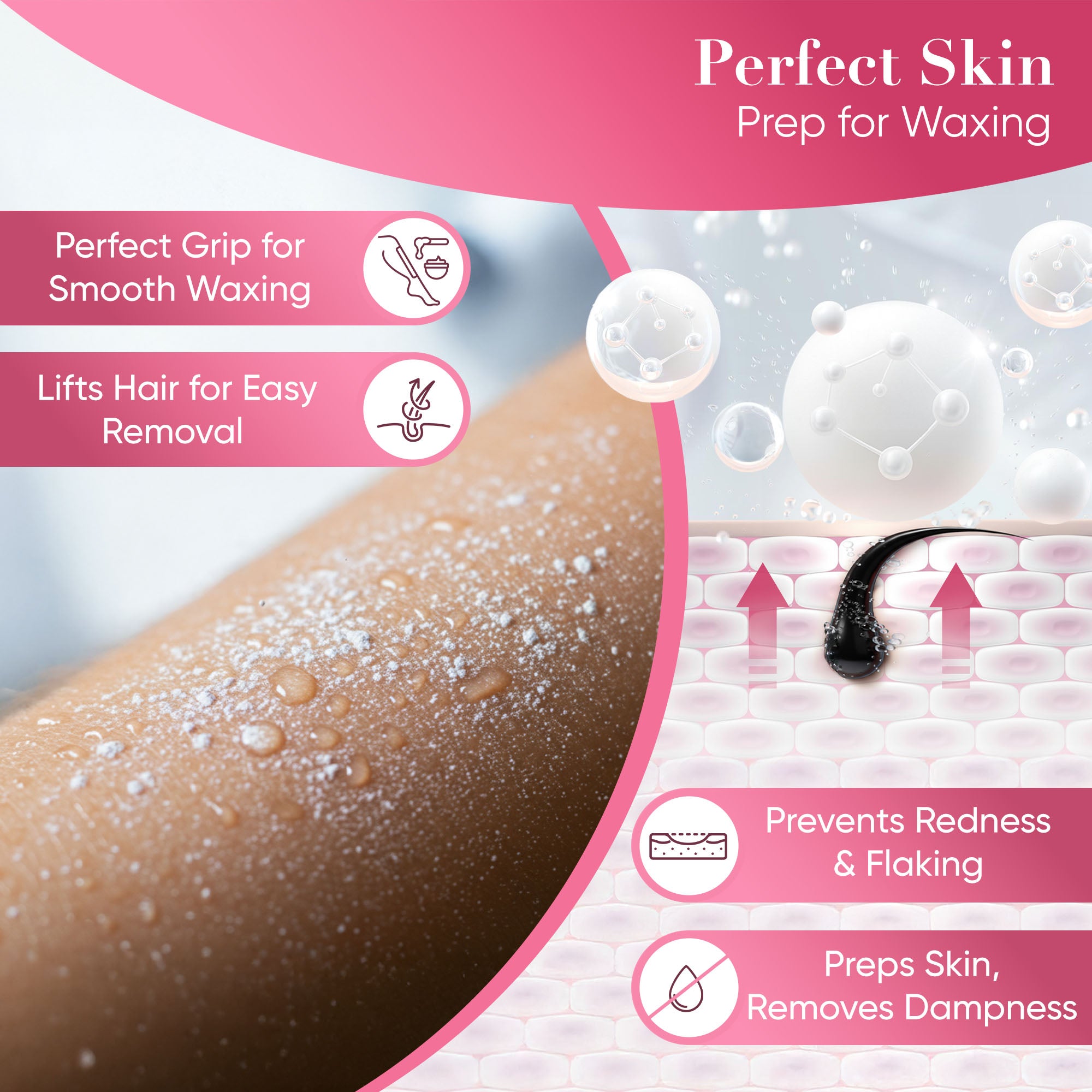 Depilation Powder Kaolin-Based with Flower Scent 100g