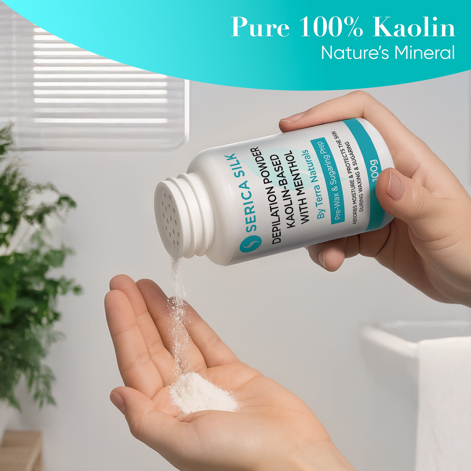 Depilation Powder Kaolin-Based with Menthol 100g