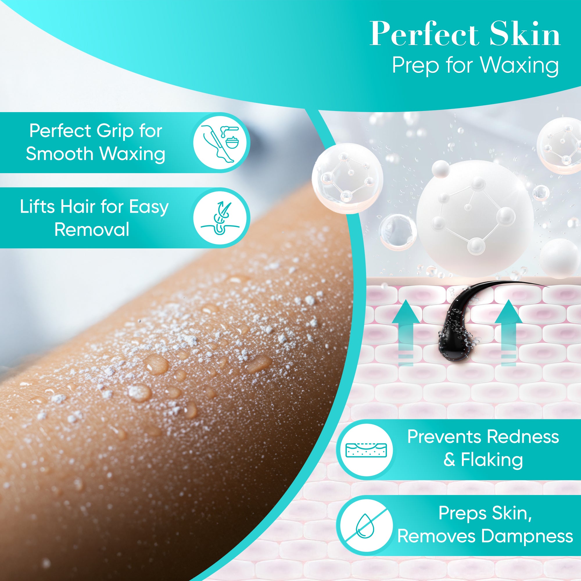 Depilation Powder Kaolin-Based with Menthol 100g