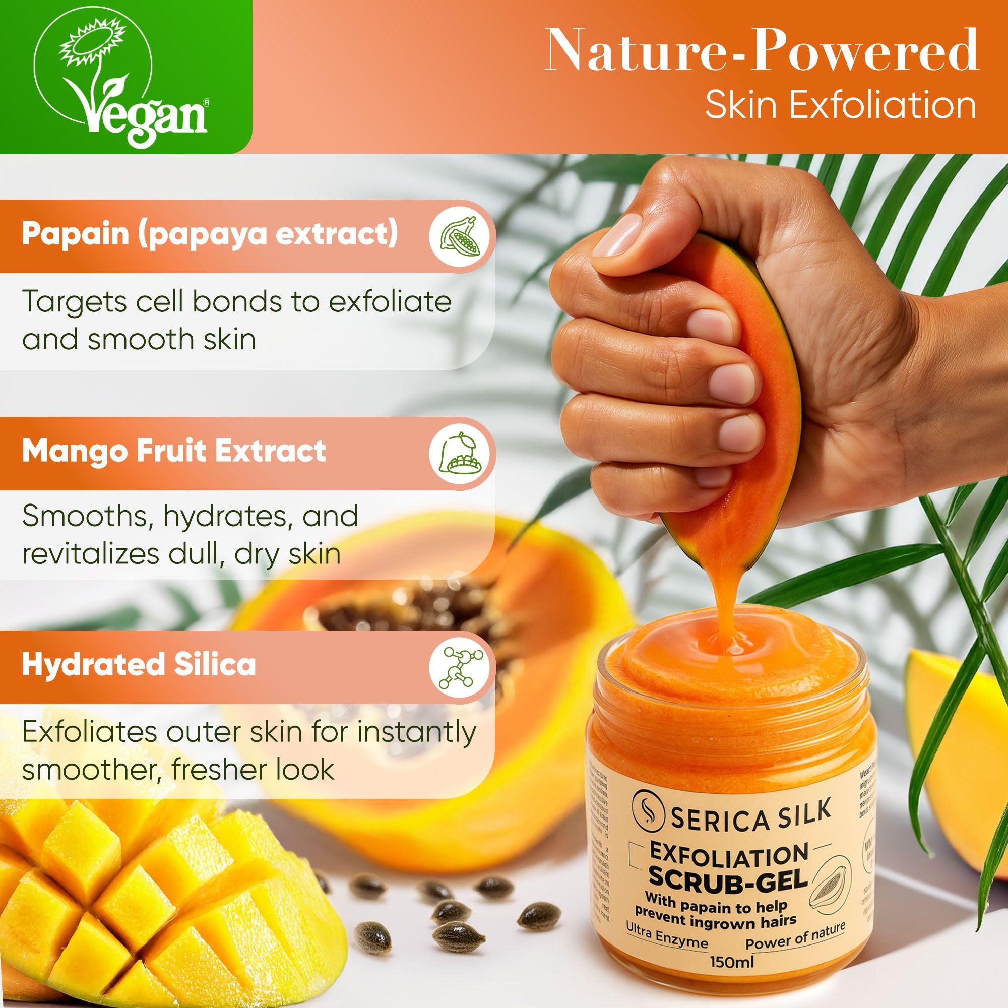 Exfoliation Scrub-Gel with Papain – 150ml