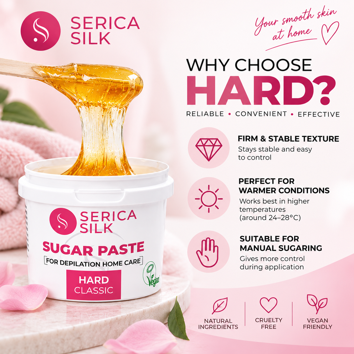 Sugar Paste Wax for Home Care Depilation Hard