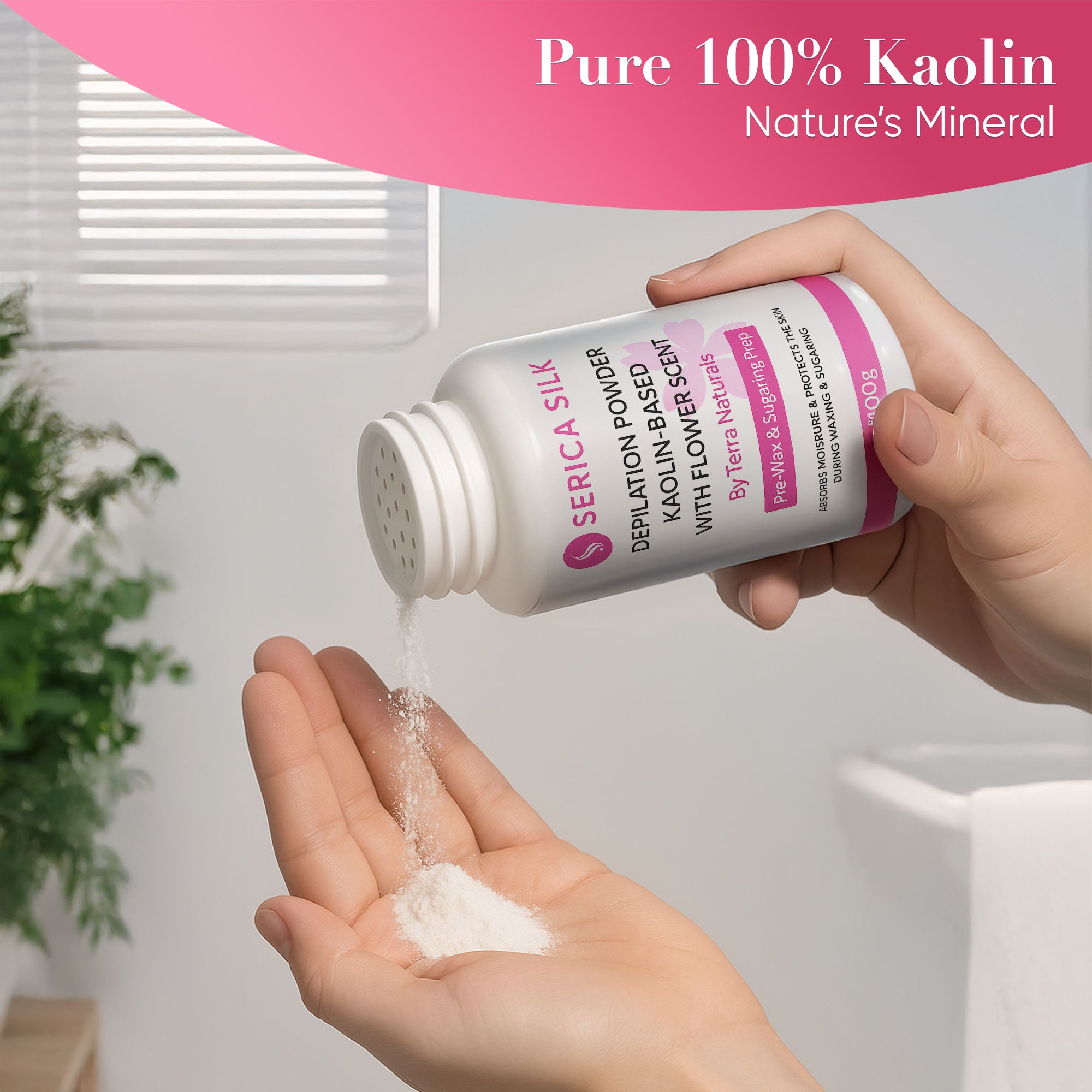 Depilation Powder Kaolin-Based with Flower Scent 100g