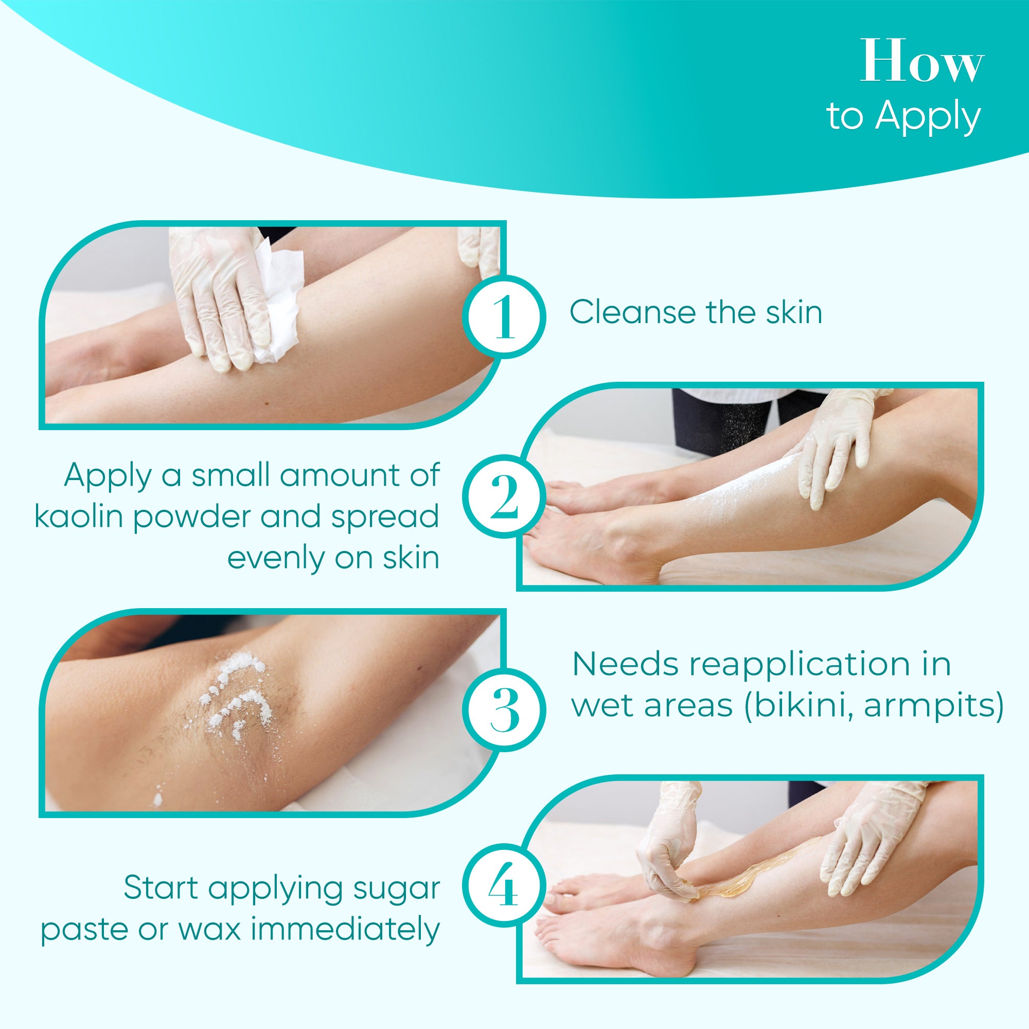 Depilation Powder Kaolin-Based with Menthol 100g