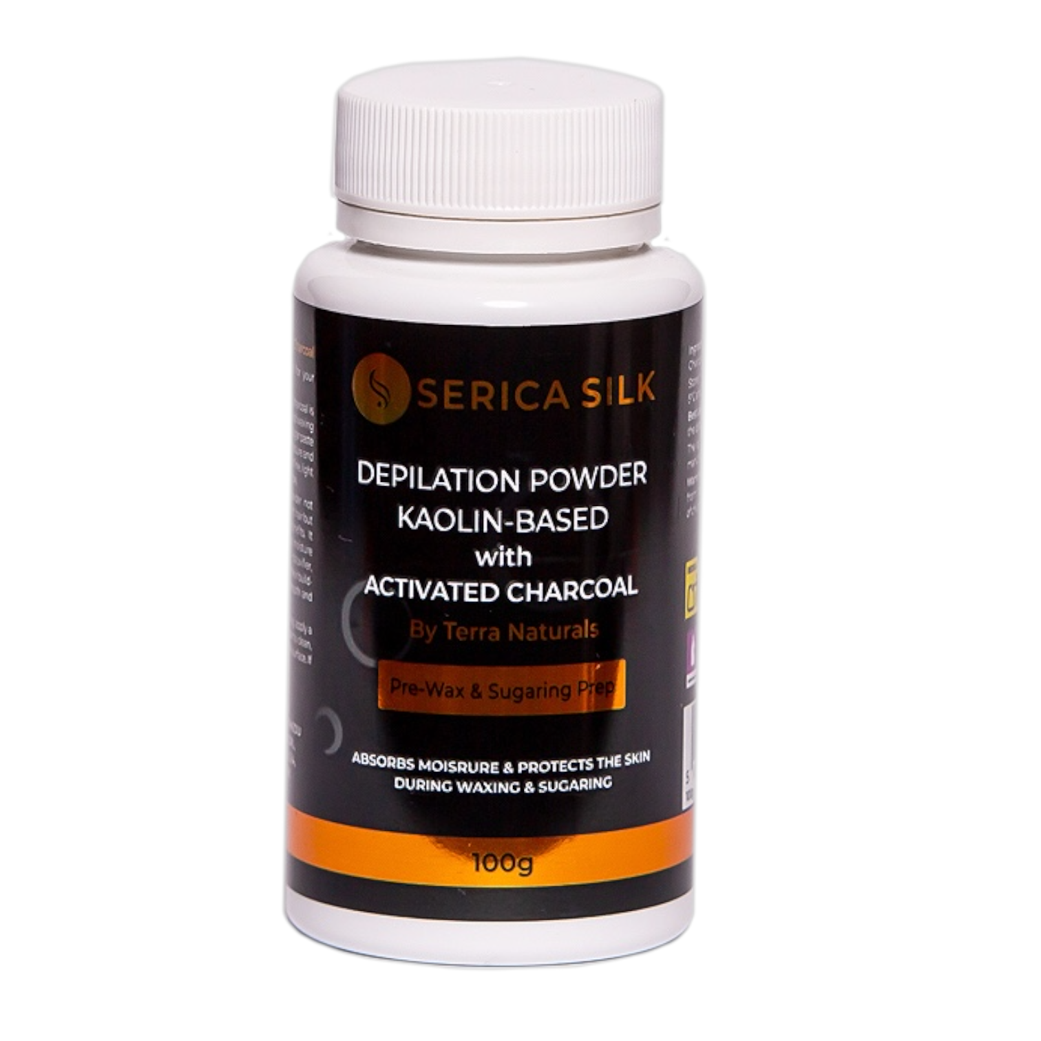 Depilation Powder Kaolin-Based with Activated Charcoal 100g