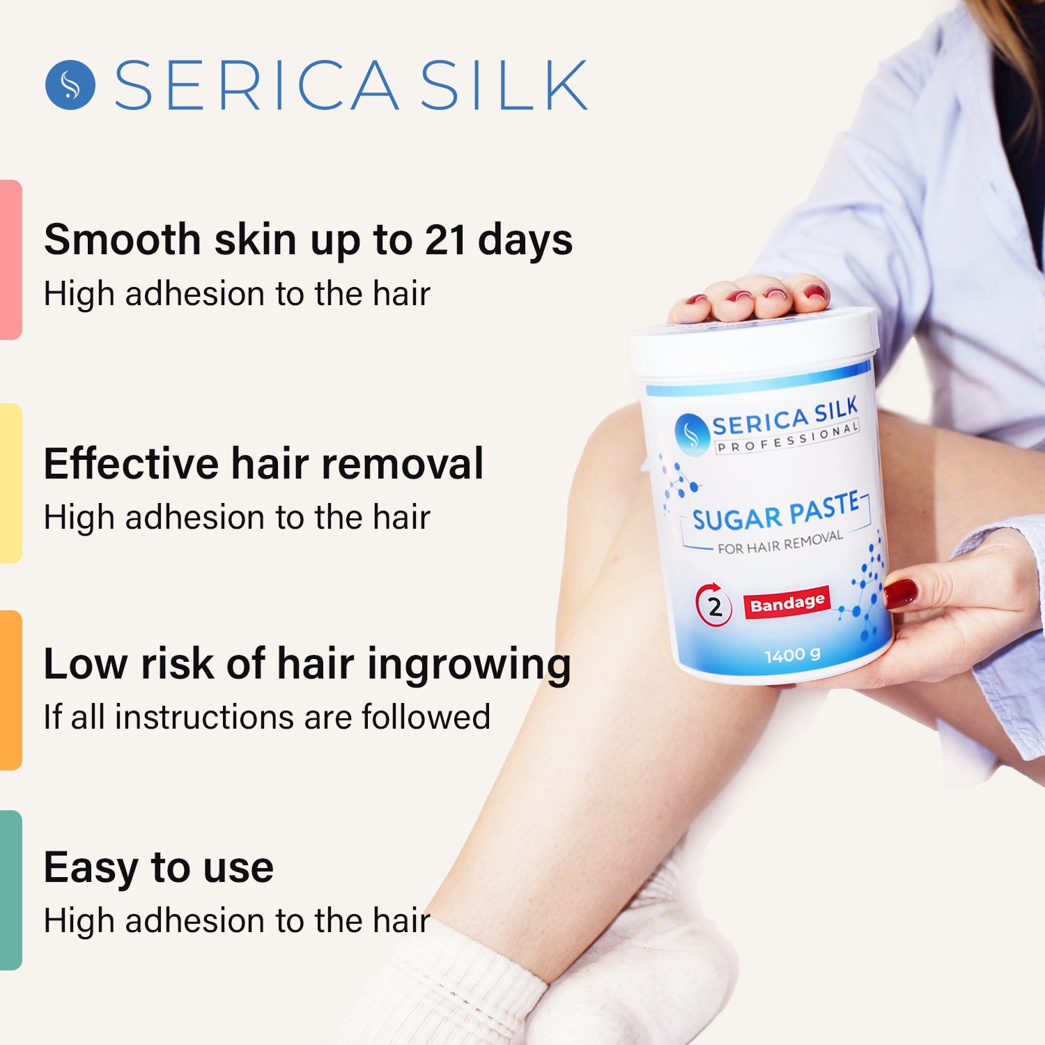 Sugar Paste Wax for Salon Care Depilation Bandage